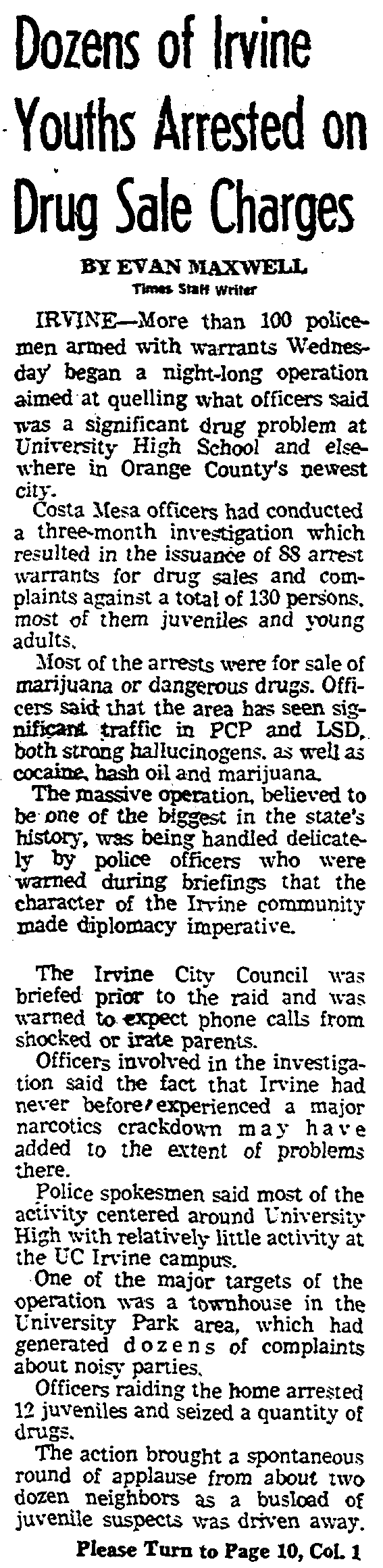 Los Angeles Times Article